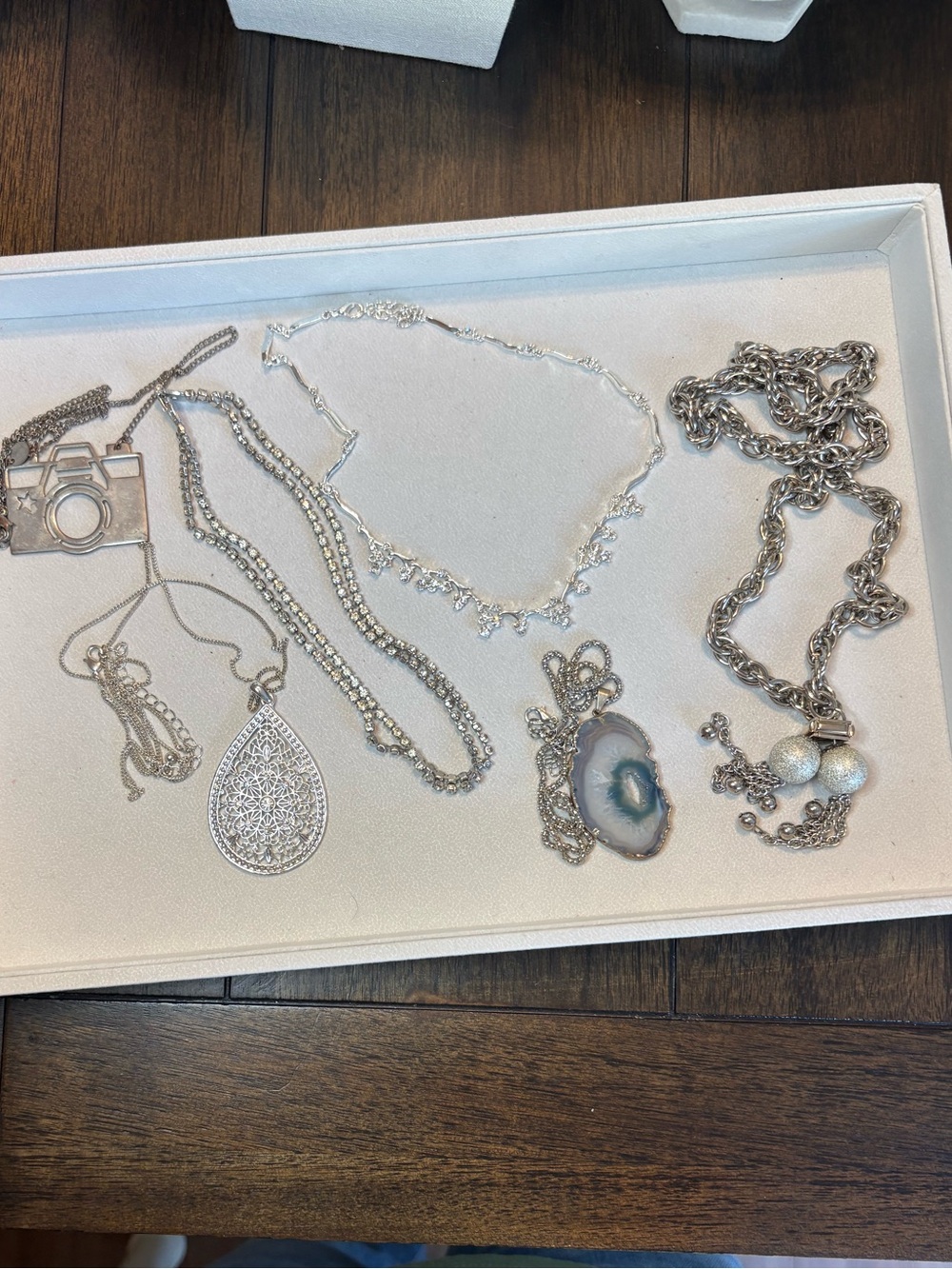 Silver-Tone Necklace Lot
